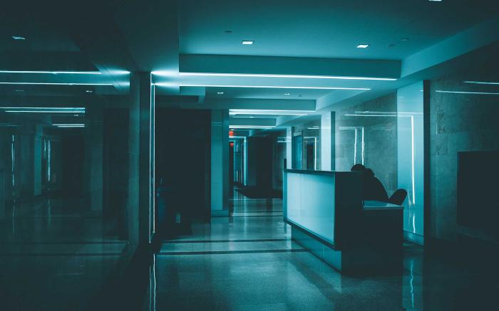 Hospital hallways.